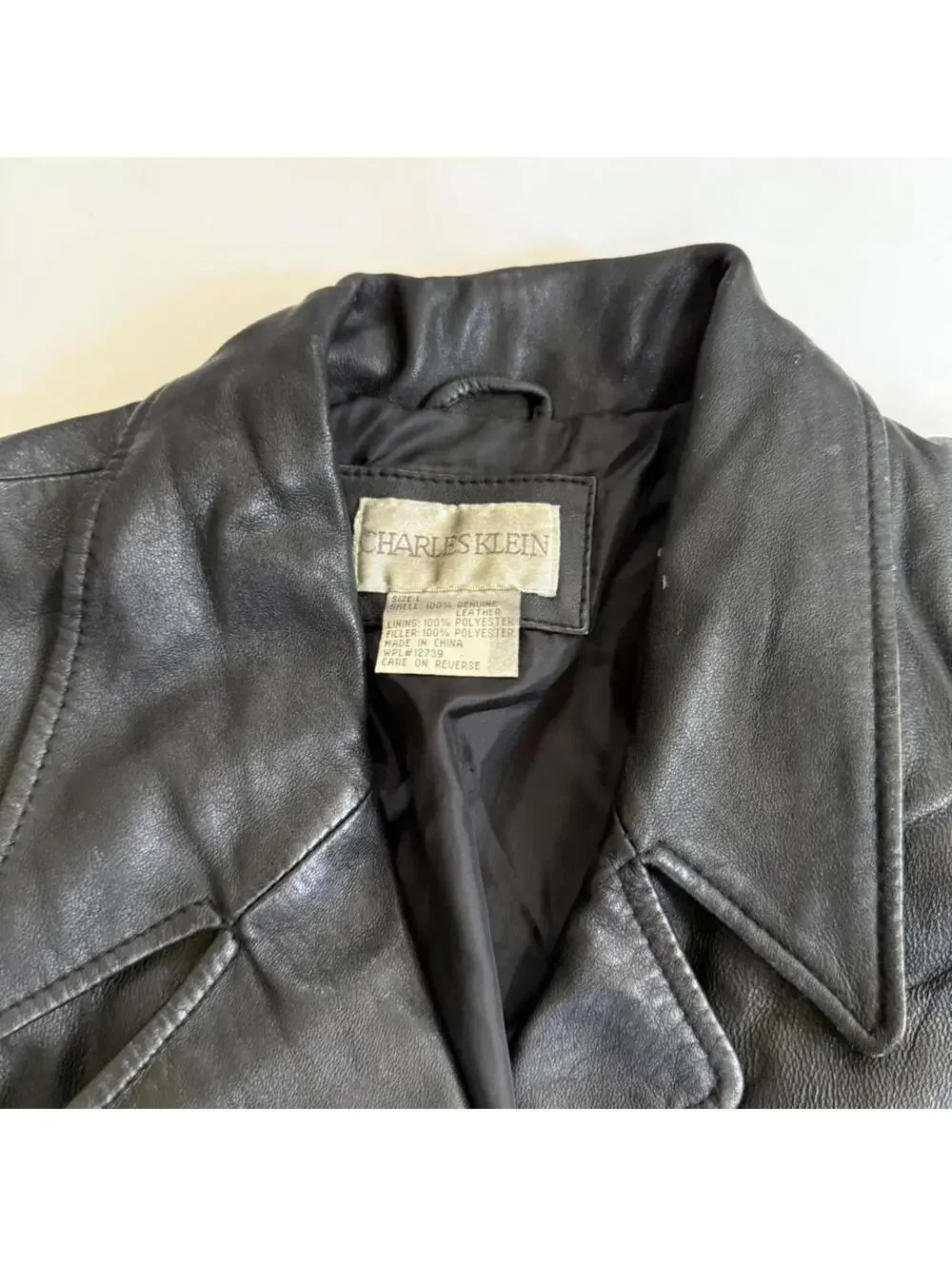 Vintage Black Leather Blazer Jacker